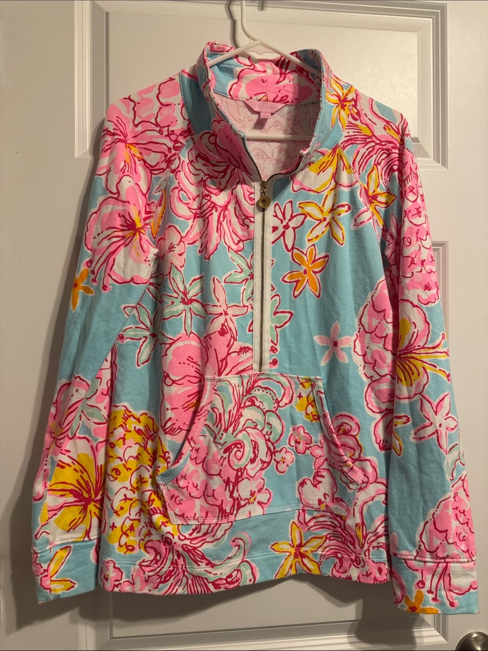 Lilly Pulitzer Women’s Skipper Popover in Breakwater Blue Lolita